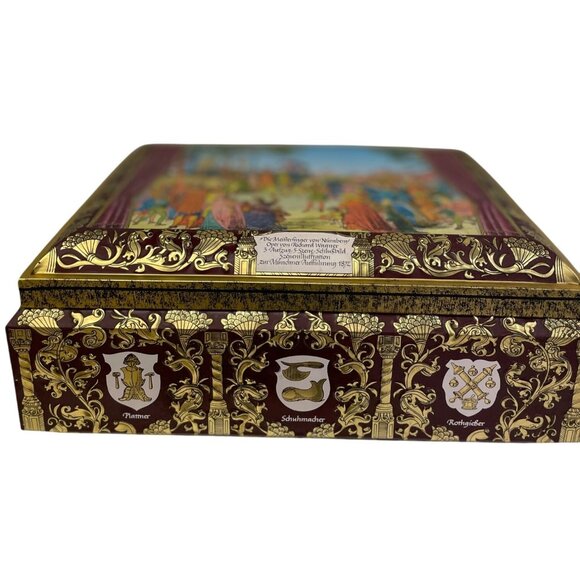 Vintage Richard Wagner Die Meistersinger Collectors Tin Box 17" x 7" x 11" - Picture 3 of 5